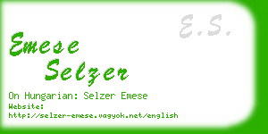 emese selzer business card